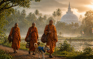 Walk for Peace: Ven. Pannakara’s Inspiring Journey from the USA to Sri Lanka