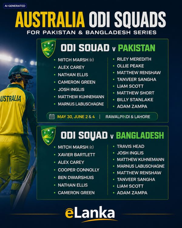 https://elanka.ca/australian-mens-cricket-squads-announced-for-pakistan-and-bangladesh-tours/