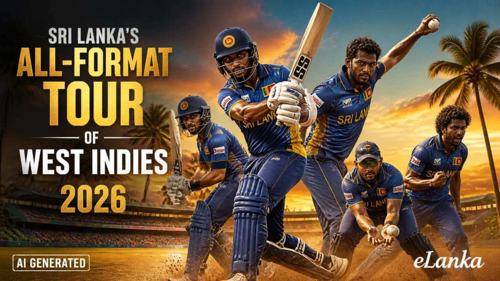 Sri Lanka Set for All-Format Tour of West Indies in 2026