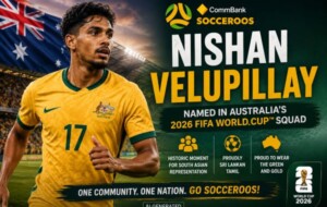 Sri Lankan Pride: Nishan Velupillay Named in Australia’s 2026 FIFA World Cup Squad!