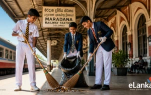 Students from Ananda, Zahira & St. Joseph’s Unite for Clean Maradana Drive