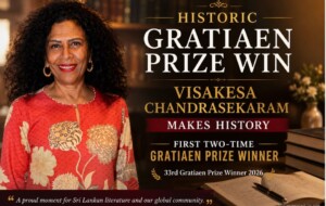 Words of Gold: Visakesa Chandrasekaram Wins the 2026 Gratiaen Prize!