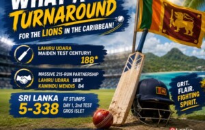 Lahiru Udara Scores Maiden Test Century as Sri Lanka Dominate Day 1 Against West Indies