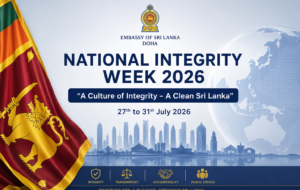Sri Lanka Embassy in Doha Reaffirms Commitment to Integrity During National Integrity Week 2026