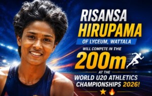 Sri Lanka’s Risansa Hirupama to Compete in 200m at World U20 Athletics Championships in Oregon