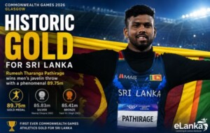 Historic Gold! Rumesh Tharanga Pathirage Wins Javelin Gold at 2026 Commonwealth Games in Glasgow